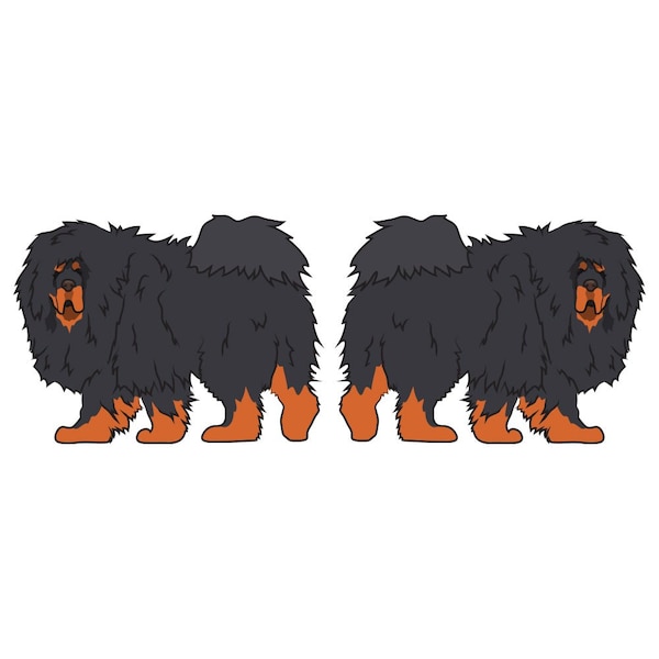 Tibetan Mastiff Dog Decal, Dog Lover Decor Vinyl Sticker